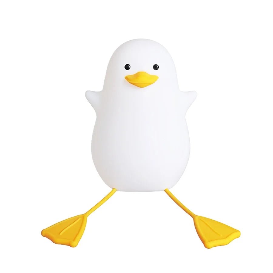 Duck LED Night Lamp – USB Rechargeable Silicone Light with Touch Sensor & Timer, Perfect for Kids' Bedrooms and Thoughtful Gifts