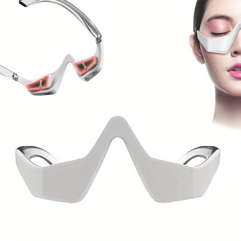 Multi-Functional USB Rechargeable Eye Massager – 3D Eye Care Device with Adjustable Heat & Vibration, Relaxing Personal Gift for Valentine’s Day