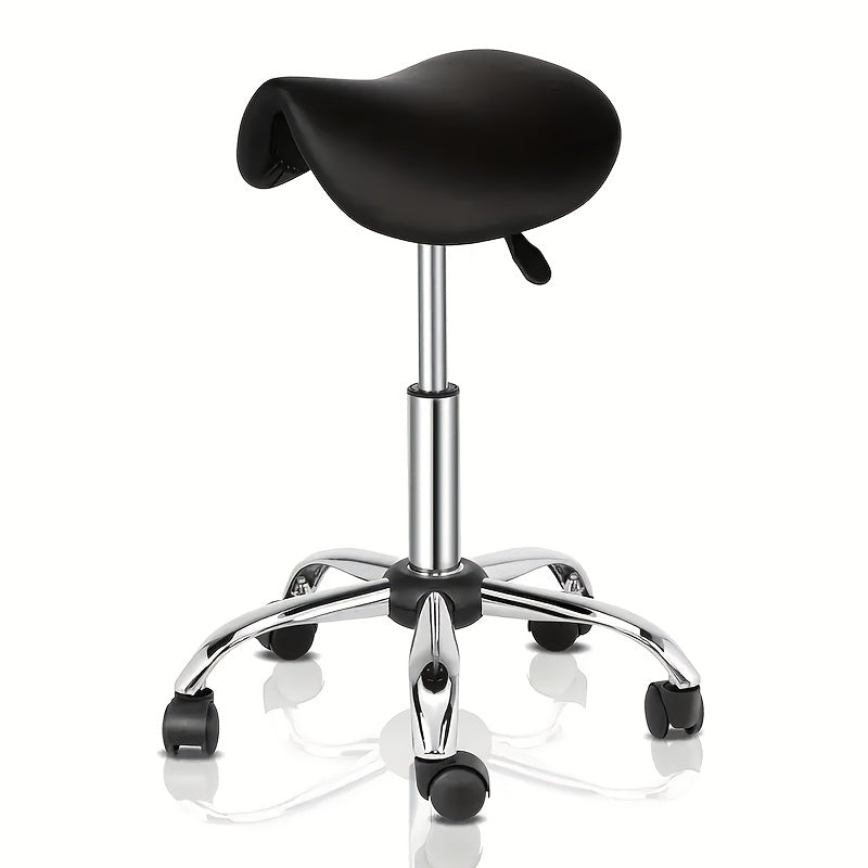 Adjustable Salon Stool with Backrest – 360° Swivel Height-Adjustable Modern Bar Chair for Kitchen, Spa, Salon and Home Use