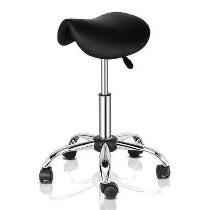 Adjustable Salon Stool with Backrest – 360° Swivel Height-Adjustable Modern Bar Chair for Kitchen, Spa, Salon and Home Use