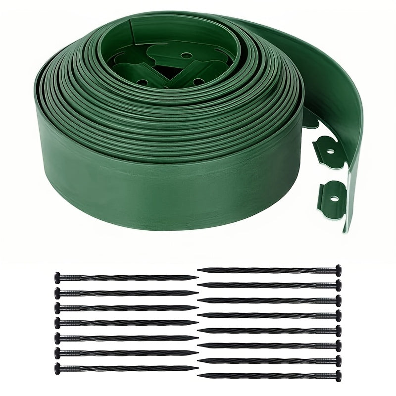 Lawn Edging Boarder Plastic – Easy-to-Install Landscape Edging Solution that Adds Long-Lasting Beauty to Lawns & Flowerbeds