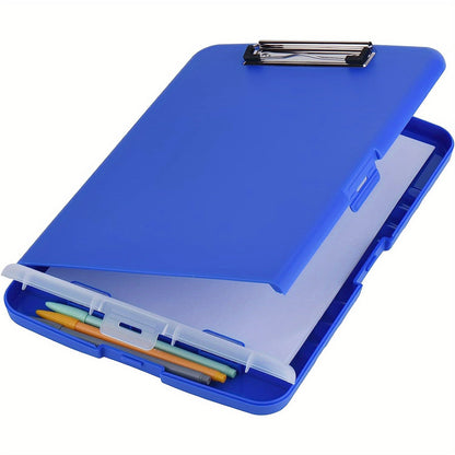 A4 Clipboard Folder with Storage – Durable Plastic Nurse Organizer Clipboard with Pen Compartment for Medical Paperwork