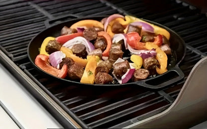 Non-Stick Cast Iron Skillet – Durable Versatile Frying Pan for Home Cooking, Outdoor Camping, BBQ, and Daily Kitchen Essentials