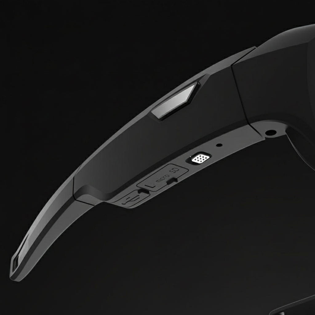 Camera Sunglasses – Hands-Free Video Recording Eyewear for Cycling, Fishing and Walking, Records to a microSD Card