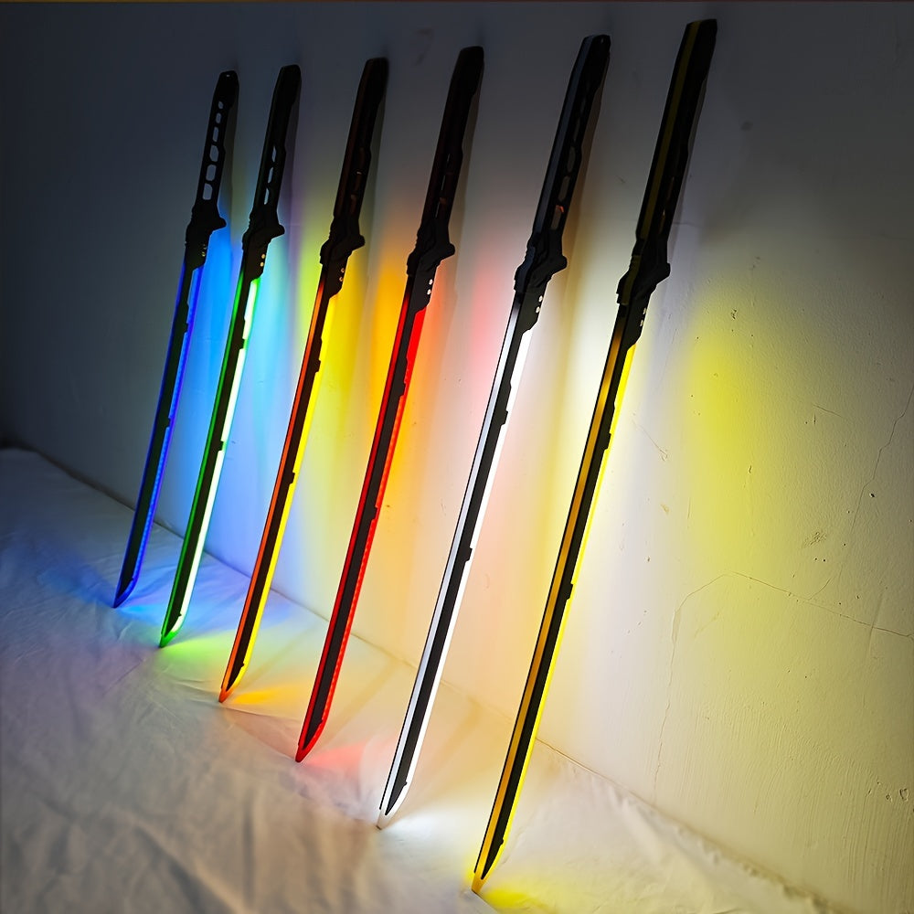 Cyberpunk LED Katana – Light-Up Samurai Sword Replica for Futuristic Cosplay, Combat Roleplay, and Sci-Fi Costume Accessory Displays