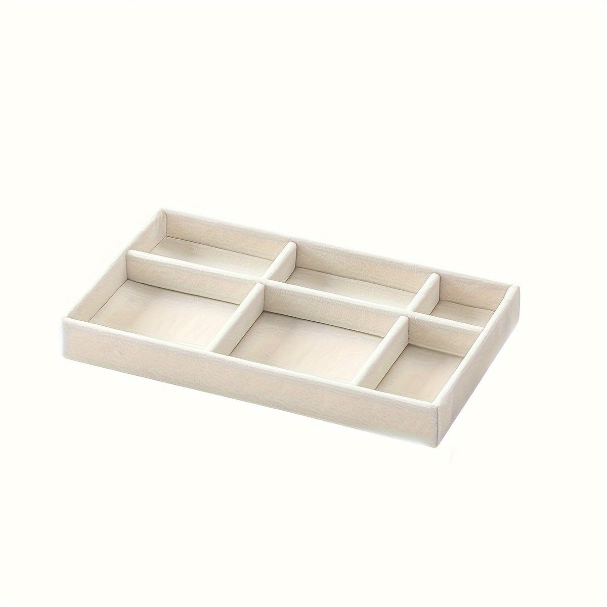 Velvet Jewelry Display Rack – 4-Piece Multi-Grid Organizer for Rings, Earrings, Necklaces, Bracelets, Watches & Elegant Vanity Showcases