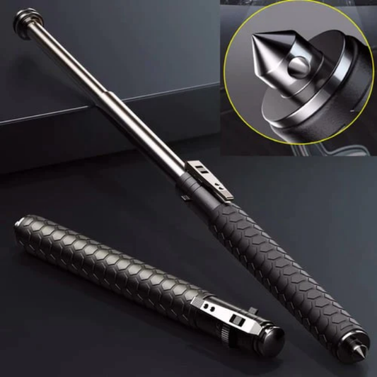 2024 Enhanced automatic retractable baton hiking stick