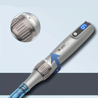 Motorized Microneedling Pen Kit with 20 Replacement Cartridges