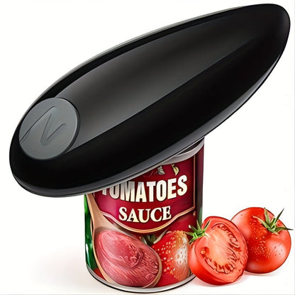 One-Touch Electric Can Opener – Automatic Smooth-Edge Handheld Opener for All Can Sizes, Battery-Powered Kitchen Gadget for Seniors & Arthritis