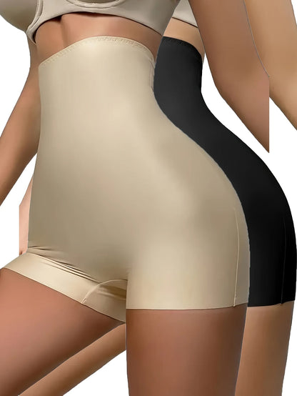High-Waisted Women’s Shapewear Shorts – Seamless Butt-Lifting Design for Yoga, Fitness, and Everyday Comfort Compression