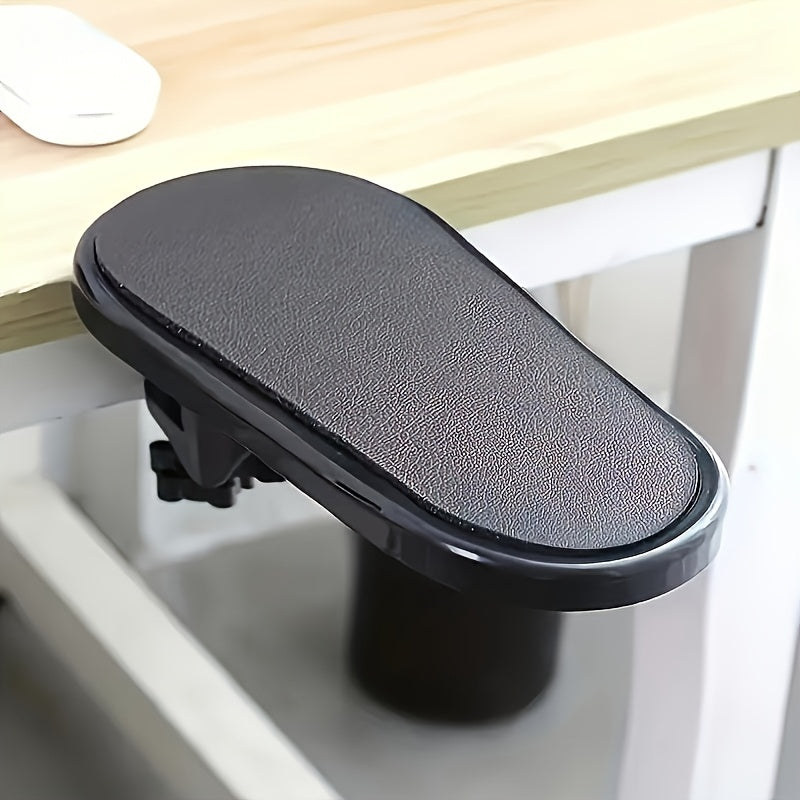 Ergonomic Desk Armrest Extender – Adjustable 180° Rotating Arm Support Brace, Clamp-On Design for Gaming, Office, and Computer Comfort, No-Drill Installation Needed