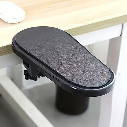 Ergonomic Desk Armrest Extender – Adjustable 180° Rotating Arm Support Brace, Clamp-On Design for Gaming, Office, and Computer Comfort, No-Drill Installation Needed