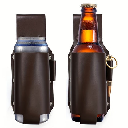 Adjustable Bottle Holster Waist Bag – Fanny Pack Drink Holder Belt for 12oz Bottles, Durable Outdoor Design for Travel, Hiking & Backyard Events