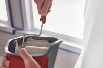 Quart Pelican Paint Bucket with Brush Magnet- Easy-Grip Handheld Painting Tool for Efficiency and Reduced Mess