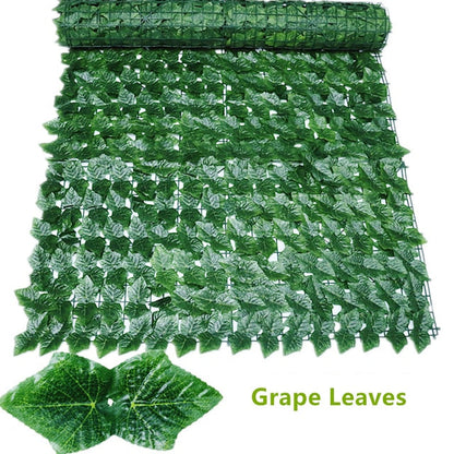 Artificial Leaf Fence Panels Faux Hedge Privacy Fence Screen Greenery for Outdoor Garden Yard Terrace Patio Balcony Decorations