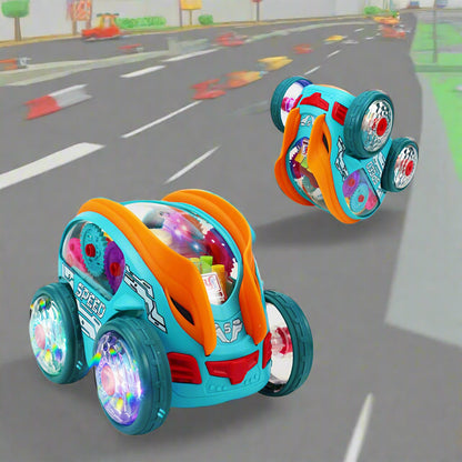 Automatic Dump Truck Toy with Lights and Music – Self-Driving Colorful Action Toy for Kids’ Birthday and Holiday Fun with Endless Playtime