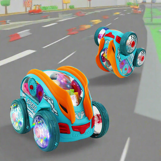 Automatic Dump Truck Toy with Lights and Music – Self-Driving Colorful Action Toy for Kids’ Birthday and Holiday Fun with Endless Playtime