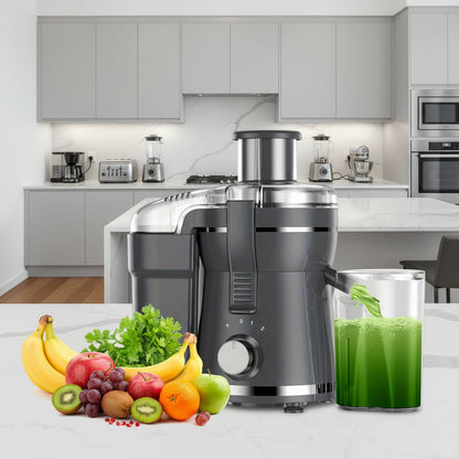 Centrifugal Juicer Machine –500W Wide Mouth Feed Chute, BPA-Free Stainless Steel, Dishwasher Safe, High-Speed Extraction for Fresh Fruit and Vegetables