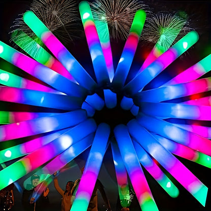 LED Foam Glow Sticks – Flashing Light Party Supplies for Weddings, Birthdays & Music Festivals