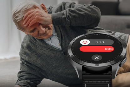 AMOLED Smartwatch – Multi-Sport Fitness Tracker with SOS, Voice Assistant & Long Battery for Android & iOS