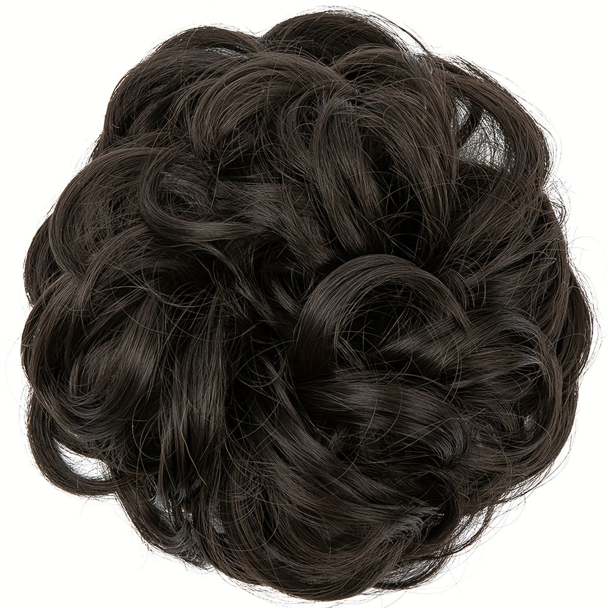 Messy Curly Hair Bun Extension – Voluminous Synthetic Elastic Chignon Scrunchie for Effortless Updo, Instant Volume & Natural-Looking Glam Hairpiece for Women