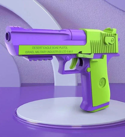 Eagle Gun Toy – Desert Eagle 1911 Pistol Revolver Launcher with Continuous Shell Throwing Action for Endless Fun