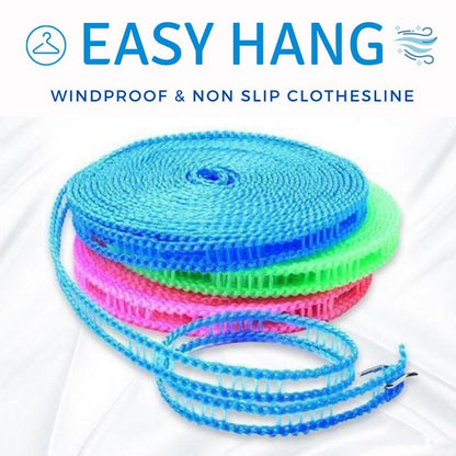 Outdoor Windproof Non-Slip Clothesline