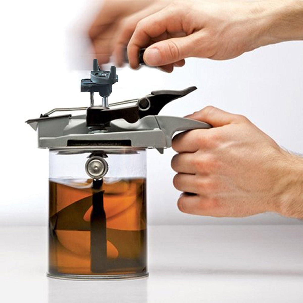 Easy Mix and Pour Paint Can Cover - Multifunctional Paint Mixer, Design Solvents Mixing Tool
