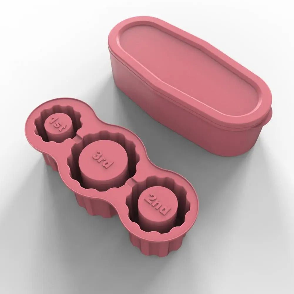 Easy-Release Three-Compartment Ice Tray - Efficient and Stylish