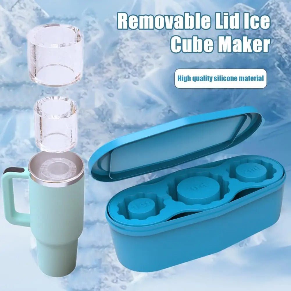 Easy-Release Three-Compartment Ice Tray - Efficient and Stylish