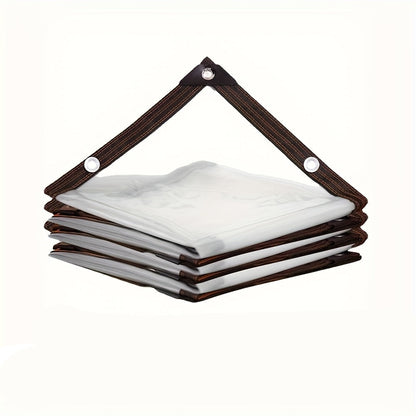Clear Waterproof Tarp – Heavy-Duty Outdoor Protection from Rain While Maintaining a Clear View