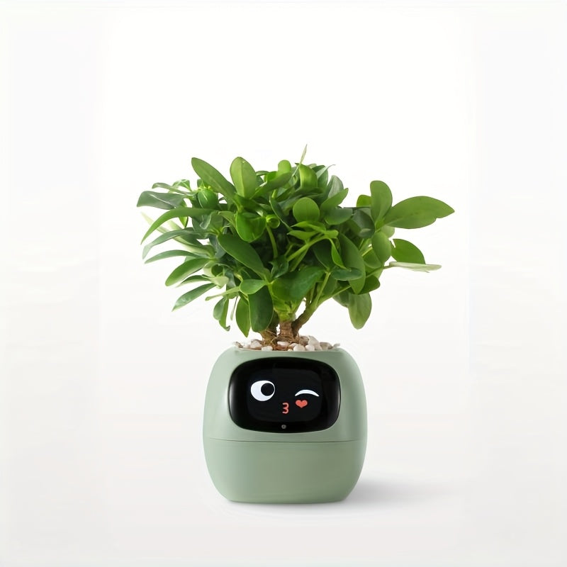 Ivy Smart Planter Robot – Interactive AI Plant Pot with Sensors, Emoticons and Personalized Lighting for Smart Indoor Plant Care
