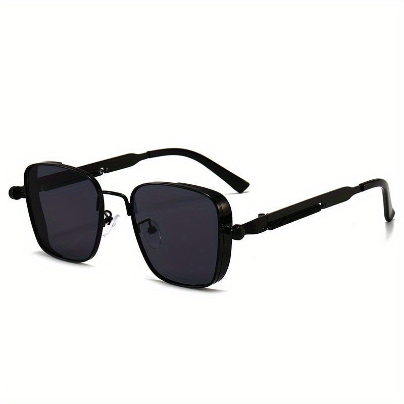 Vintage Steampunk Square Frame Glasses – Unisex Anti-Reflective Eyewear for Driving, Parties & Everyday Fashion