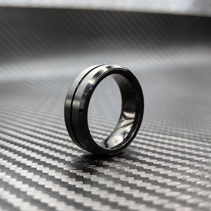 EDC Magnetic Metal Fidget Slider Ratchet Ring – A Stylish Ratchet Accessory for Stress Relief, ADHD Focus, and Haptic Satisfaction