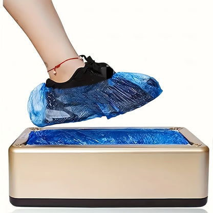 Automatic Disposable Shoe Covers – 200-Pack Hands-Free Sanitary Footwear Protector for Home, Hospital, Office, or Factory Environments