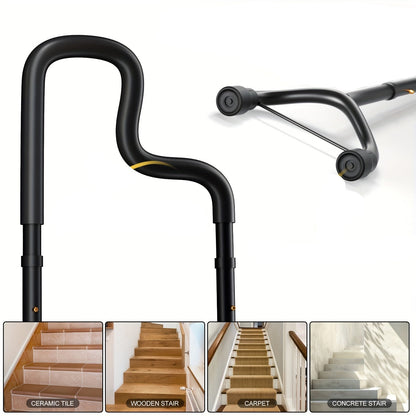 Stair Climbing Assist Cane – Adjustable Height Step Aid for Seniors with Hip or Knee Pain, Easy Walk Up or Down Stairs