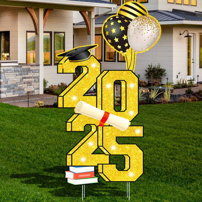 Graduation Yard Sign – Large 3.5ft Outdoor Celebration Decoration with Stakes, Class of 2025 Congrats Grad Lawn Signs