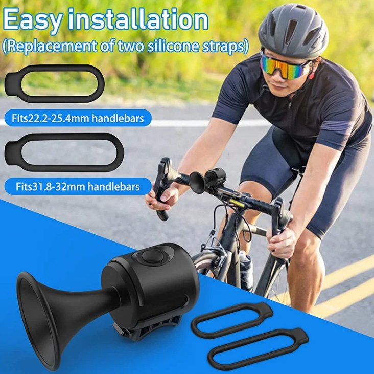 Electric Bike Horn - Waterproof Handlebars Cyclone Horn for Bike