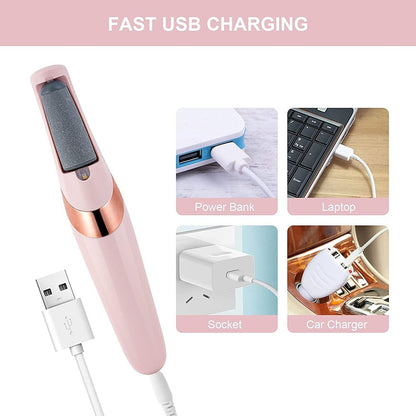 Electric Callus Pedicure Foot Grinder - Foot Callus Remover Foot Sandpaper Clean for Hard Cracked Skin Care