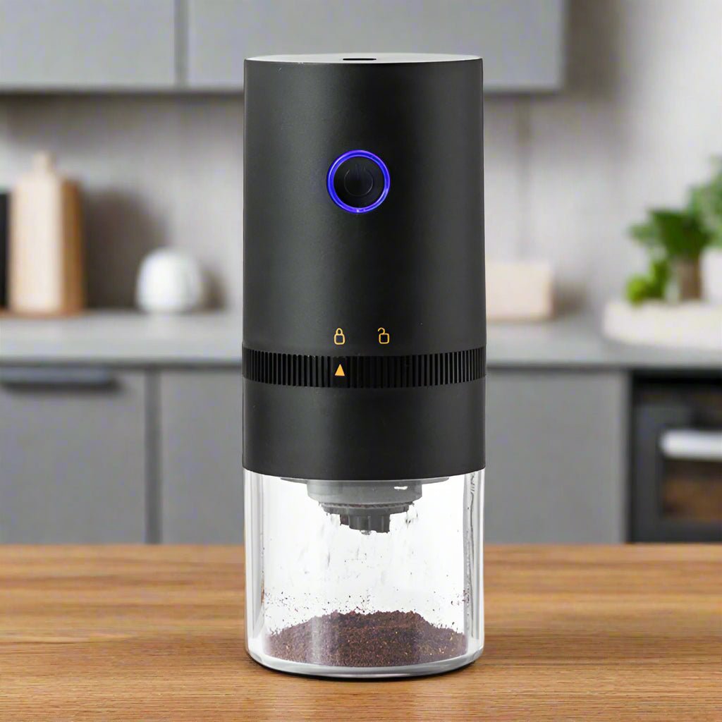 Electric Coffee Bean Grinder – USB-C Mini Espresso & Spice Grinder with Ceramic Grinding Core for Nuts, Grains & Coffee Beans