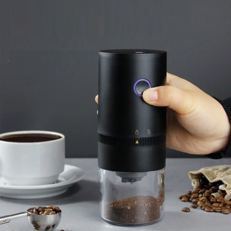 Electric Coffee Bean Grinder – USB-C Mini Espresso & Spice Grinder with Ceramic Grinding Core for Nuts, Grains & Coffee Beans