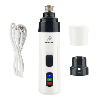 Electric Dog Cat Nail Clippers, Quiet Trimmer Grinder for Small Large Cats Dogs Breed