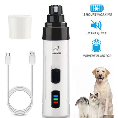 Electric Dog Cat Nail Clippers, Quiet Trimmer Grinder for Small Large Cats Dogs Breed
