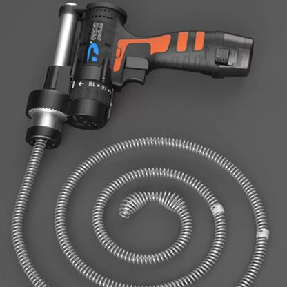 Cordless Drain Auger - 12V Battery Power Drain Snake with 5 ft Steel Cable, for Toilets, Sinks, Tubs and Showers