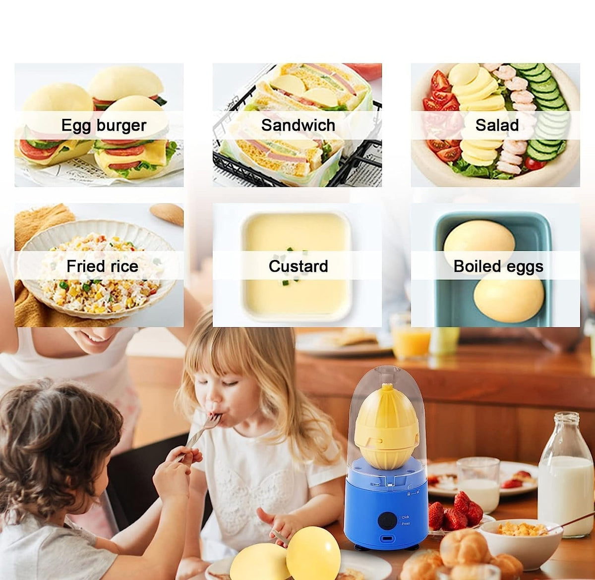 Electric Golden Egg Maker - Eggs Yolk White Mixer,  Egg Shaker and Scrambler