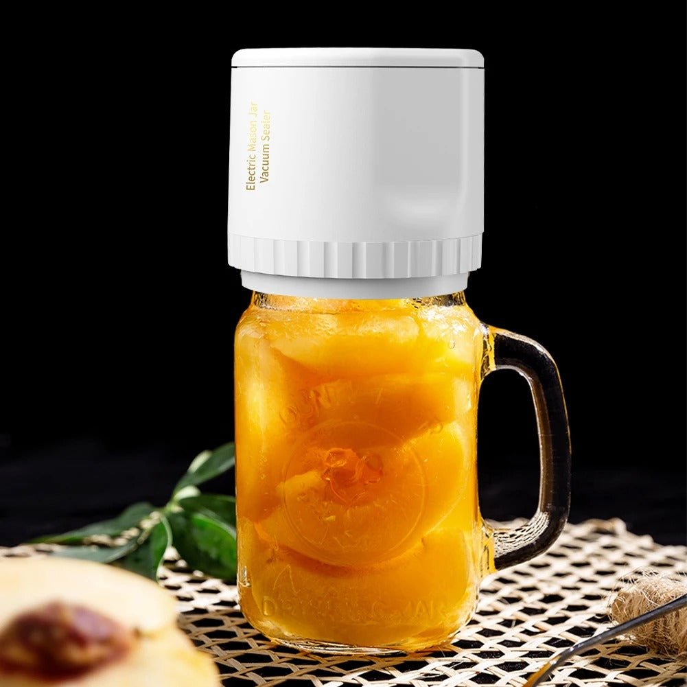 Electric Mason Jar Vacuum Sealer - Cordless Mason Jar Sealer Kit for Wide-Mouth and Regular-Mouth for Food Storage