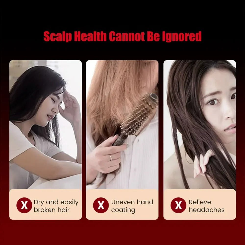 Electric Massage Red Light Therapy Comb - Red Light Scalp Therapy