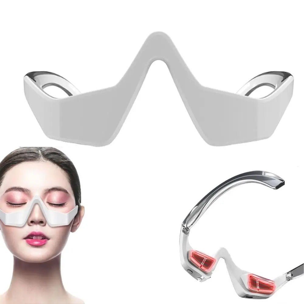 Electric Eye Care Massager Device - Light Eye Protection Frames with Massage Function, Anti Dark Circles, Bags and Wrinkle Remover Device