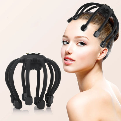 Electric Octopus Claw Scalp Massager - Hands Free Therapeutic Head Scratcher Relief Hair Stimulation Rechargeable Stress Relief