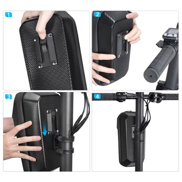 Electric Scooter Front Bag – 3L Waterproof Handlebar Storage